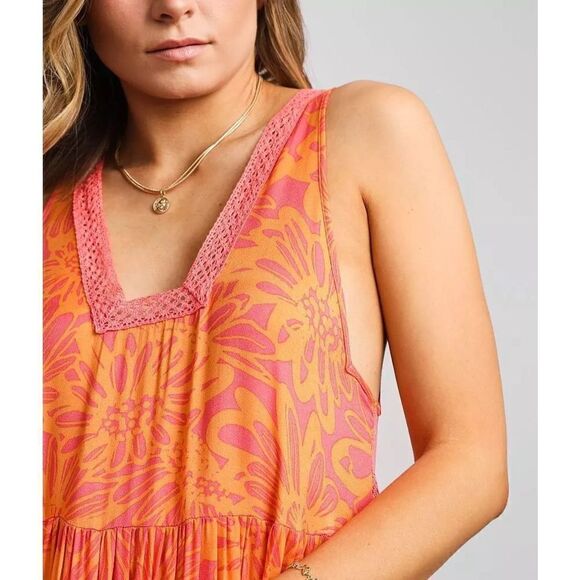 Free People Tiers For You Maxi Dress Size M - Picture 4 of 9